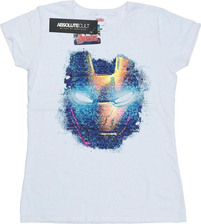 Image du produit - T-shirt IRON MAN DISTRESSED HEAD - Femme (S)