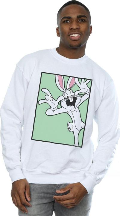 Actual product image Looney Tunes Mens Bugs Bunny Funny Face Sweatshirt (M)
