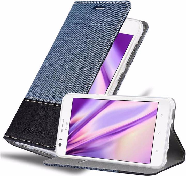 Produktbild Cadorabo Book Jeans Optik Cover (HTC Desire 10 Lifestyle, HTC Desire 825)