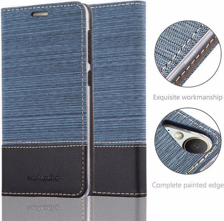 Produktbild Cadorabo Book Jeans Optik Cover (HTC Desire 10 Lifestyle, HTC Desire 825)