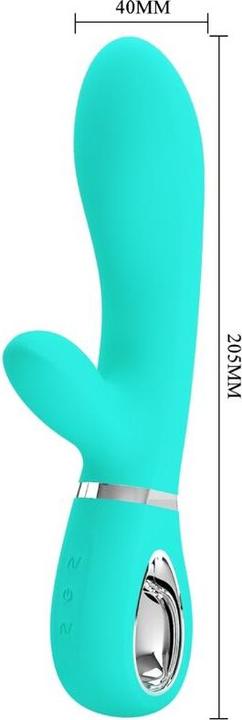 Actual product image Pretty Love Thomas Multifunctional G-Spot Vibrator Aqua Green