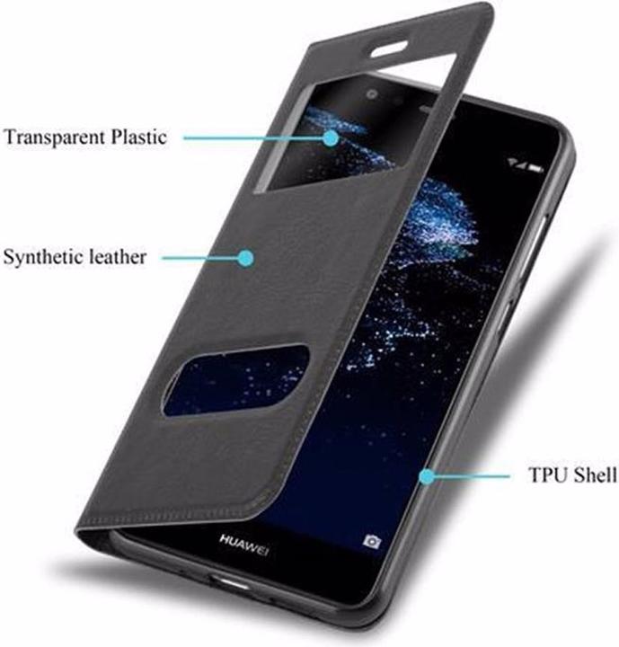 Produktbild Cadorabo Book mit View Doppelfenster Cover (Huawei P10 Lite)