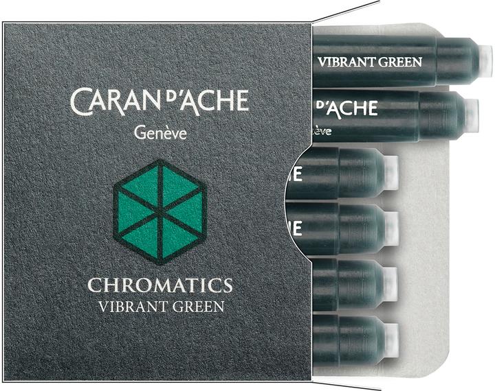 Caran d'Ache Chromatics Tintenpatronen (Füllertinte, Grün)