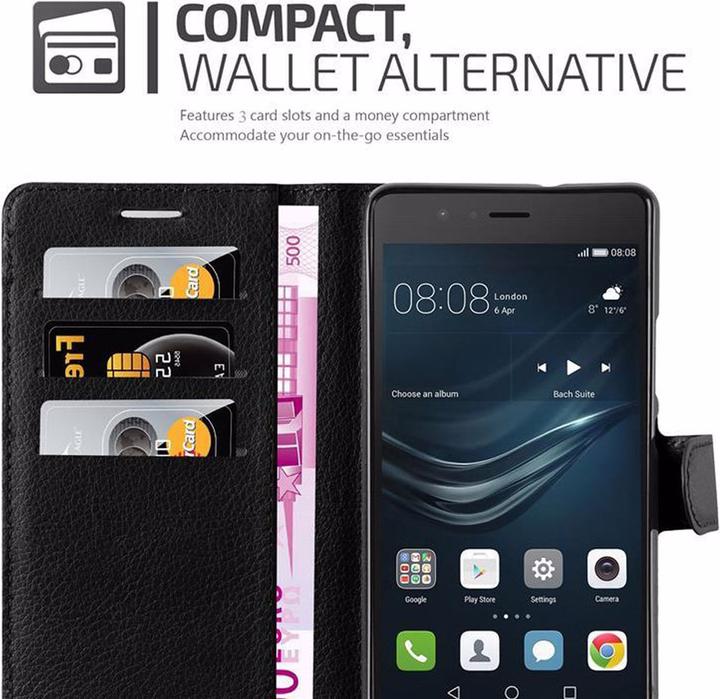 Actual product image Cadorabo Book with stand function cover (Huawei P8 Lite (2017))