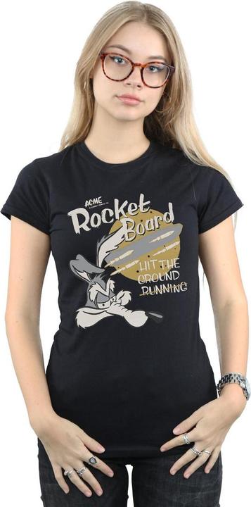 Immagine prodotto Looney Tunes Wile E Coyote Rocket Board Maglietta Donna (L)