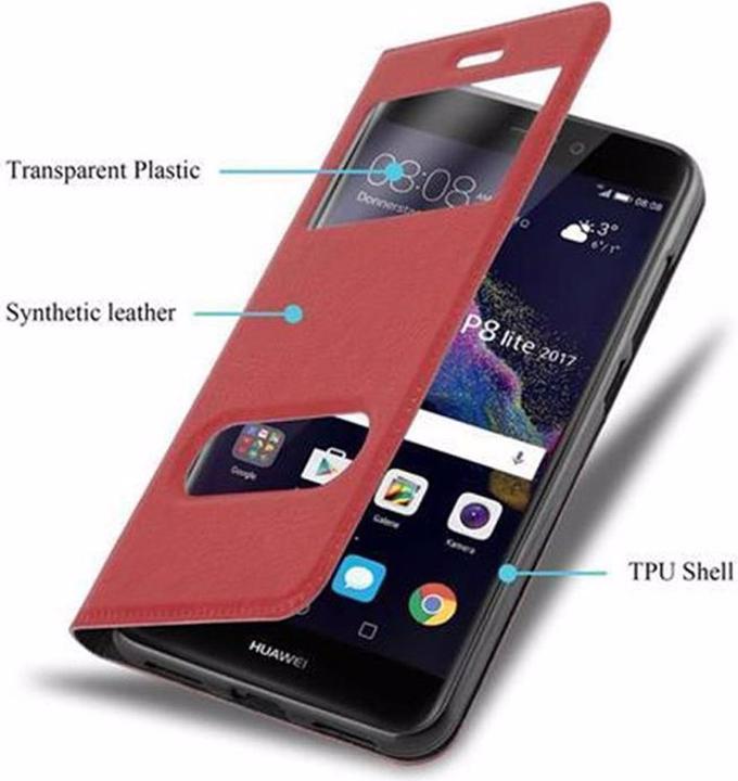 Productafbeelding Cadorabo Boek met Uitzicht Dubbele Raambedekking (Huawei P8 Lite (2017), Huawei P9 Lite (2017))