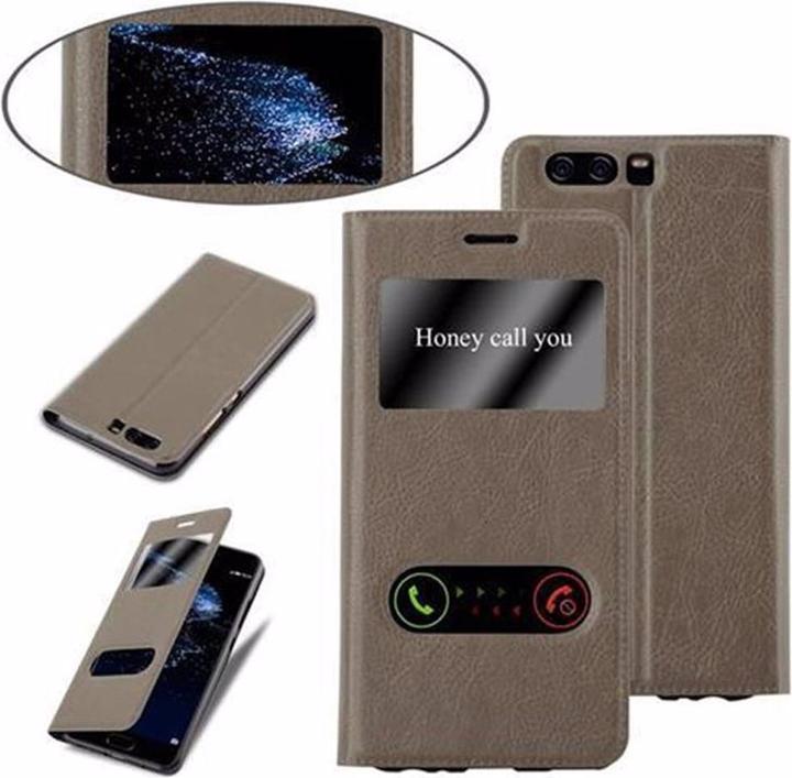 Produktbild Cadorabo Book mit View Doppelfenster Cover (Huawei P10)
