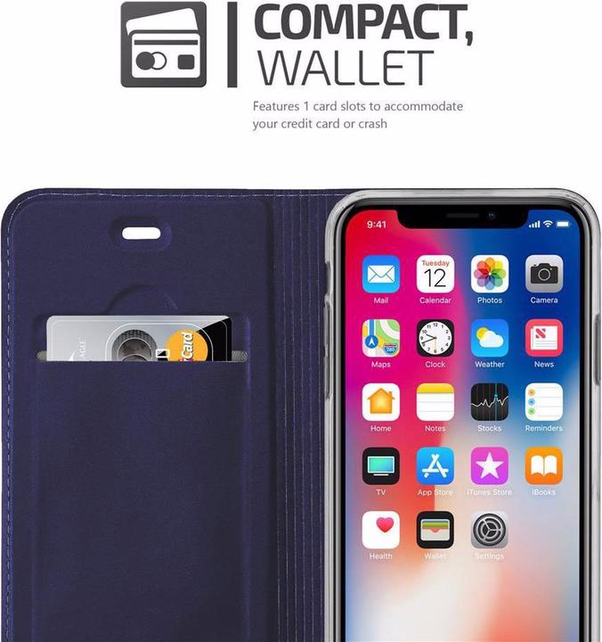Produktbild Cadorabo Book Classy Style Cover (Apple iPhone X)