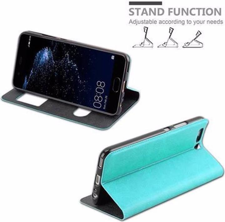 Actual product image Cadorabo Book with View double window cover (Huawei P10)