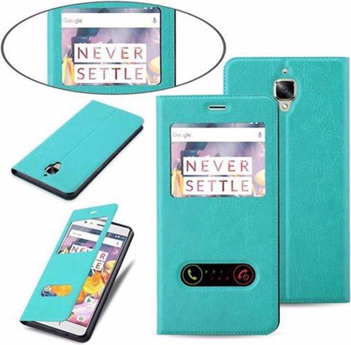 Actual product image Cadorabo Book with View double window cover (OnePlus 3T)
