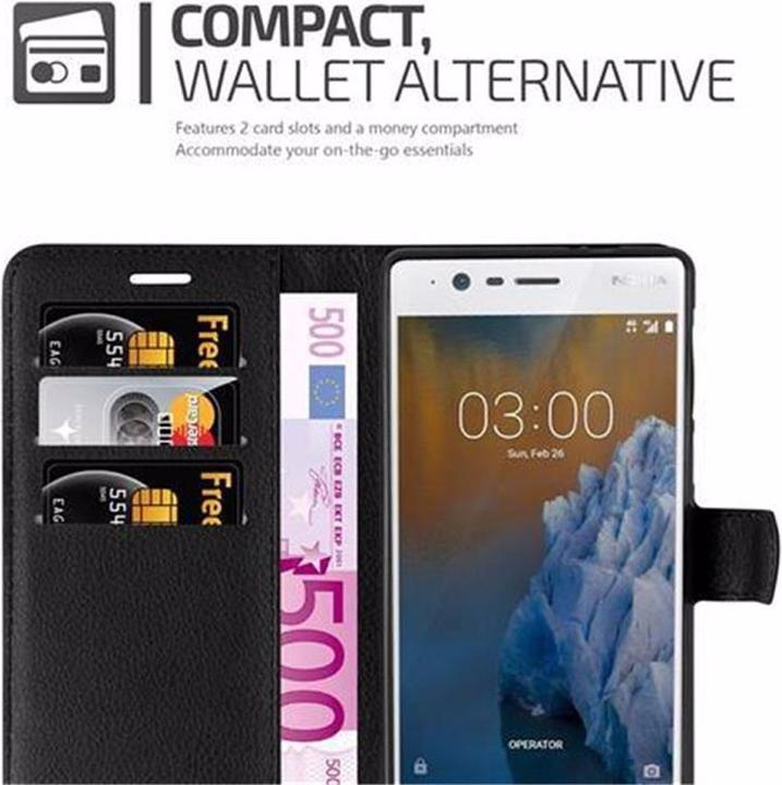 Produktbild Cadorabo Book mit Standfunktion Cover (Nokia 3)