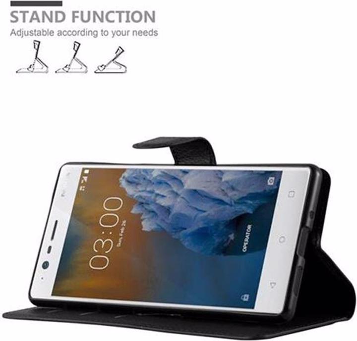 Produktbild Cadorabo Book mit Standfunktion Cover (Nokia 3)
