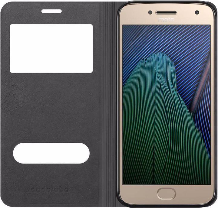Actual product image Cadorabo Book with View double window cover (Motorola Moto G5 Plus)