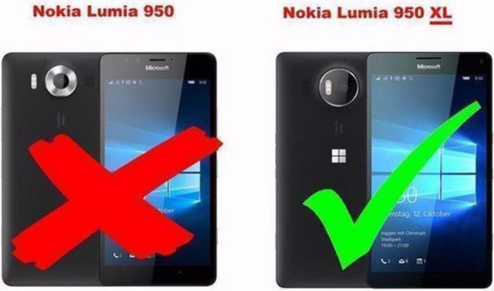 Actual product image Cadorabo Book with stand function cover (Microsoft Lumia 950 XL)