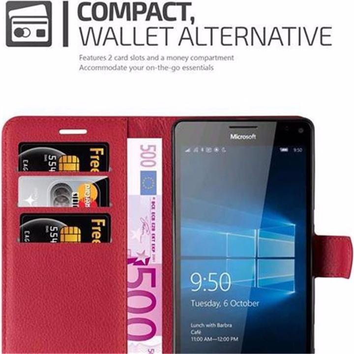 Actual product image Cadorabo Book with stand function cover (Microsoft Lumia 950 XL)