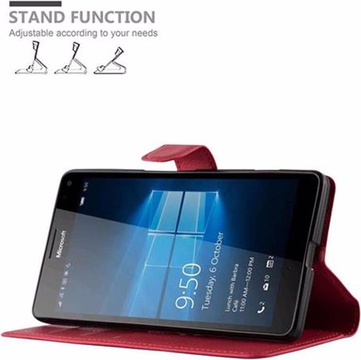 Actual product image Cadorabo Book with stand function cover (Microsoft Lumia 950 XL)