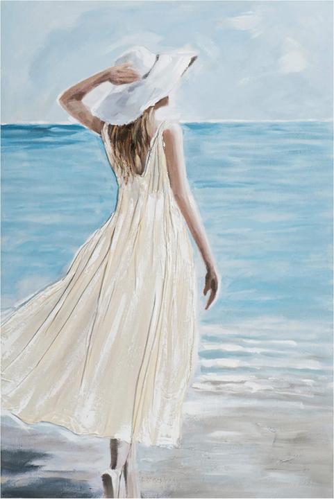 Actual product image Schubiger Image Pretty woman on beach (80 x 120 cm)