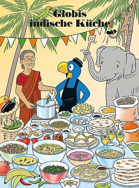 Actual product image Globis indische Küche (German, Walter Pfenninger, Marc Zollinger, Ayesha Nageshwaran, 2023)