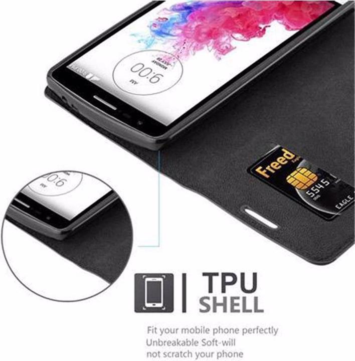 Actual product image Cadorabo Book Invisible Magnet Cover (LG G3s)