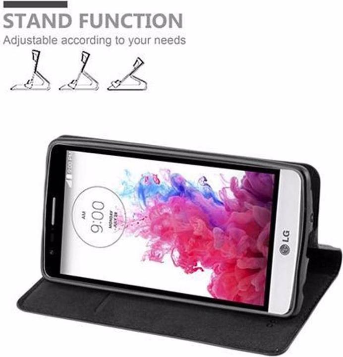 Actual product image Cadorabo Book Invisible Magnet Cover (LG G3s)