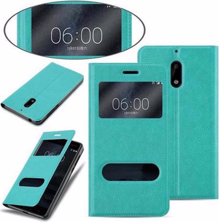 Actual product image Cadorabo Book with View double window cover (Nokia 6)