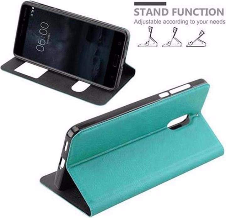 Actual product image Cadorabo Book with View double window cover (Nokia 6)