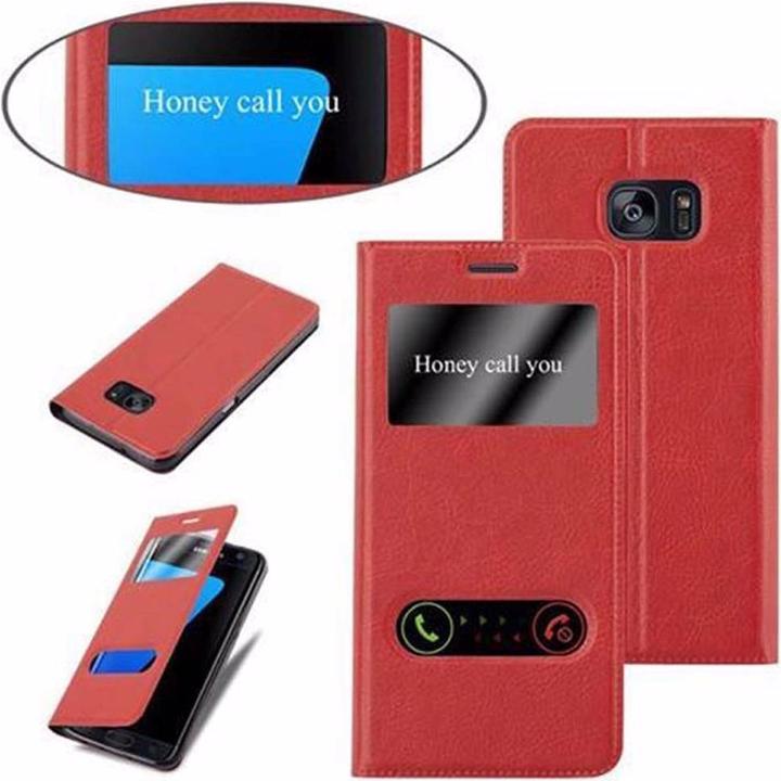 Productafbeelding Cadorabo Boek met Uitzicht Dubbele Raambedekking (Samsung Galaxy S7 Edge)