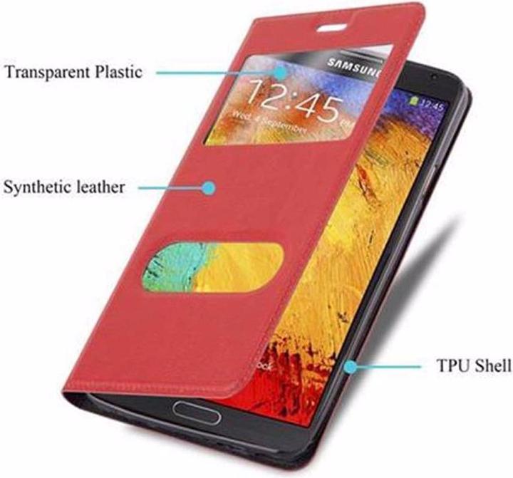 Produktbild Cadorabo Book mit View Doppelfenster Cover (Samsung Galaxy Note 3)