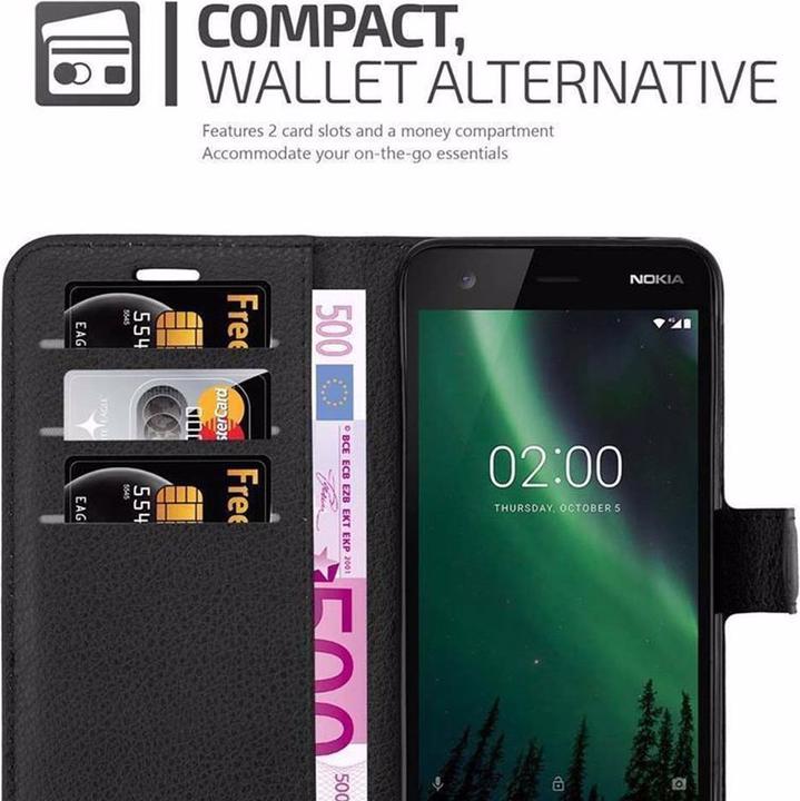 Produktbild Cadorabo Book mit Standfunktion Cover (Nokia 2)