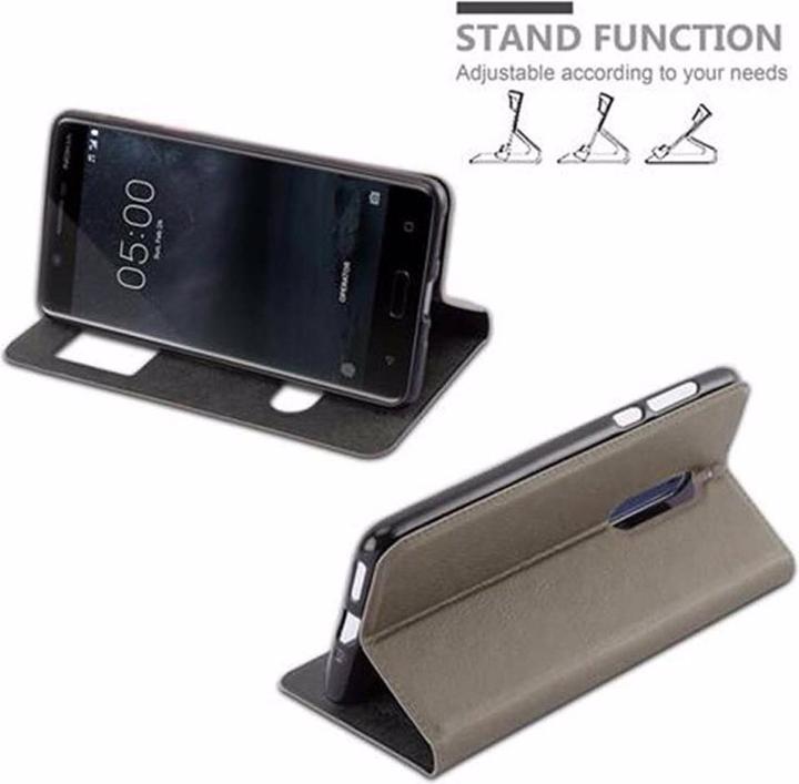 Actual product image Cadorabo Book with View double window cover (OnePlus 5)