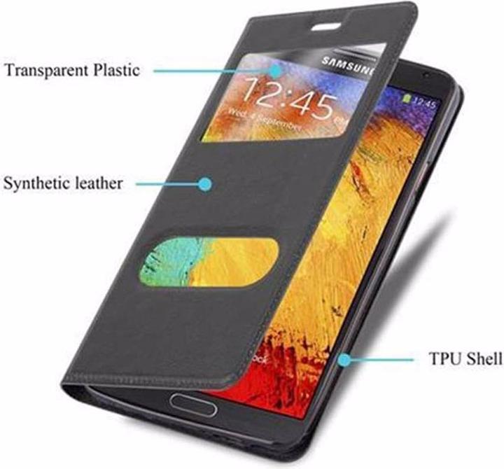 Productafbeelding Cadorabo Boek met Uitzicht Dubbele Raambedekking (Samsung Galaxy Note 3)