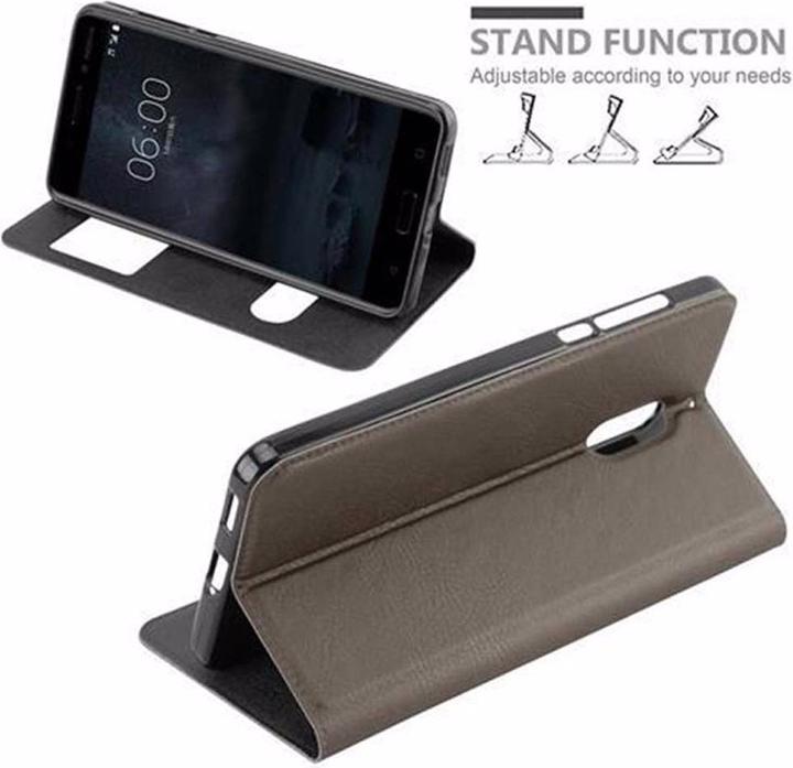 Actual product image Cadorabo Book with View double window cover (Nokia 6)