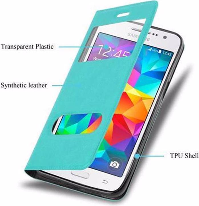 Produktbild Cadorabo Book mit View Doppelfenster Cover (Samsung Galaxy Grand Prime)