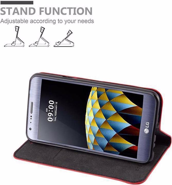 Actual product image Cadorabo Book Invisible Magnet Cover (LG X Cam)