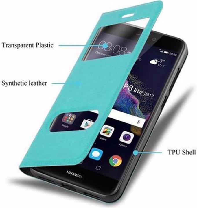 Produktbild Cadorabo Book mit View Doppelfenster Cover (Huawei P8 Lite (2017))