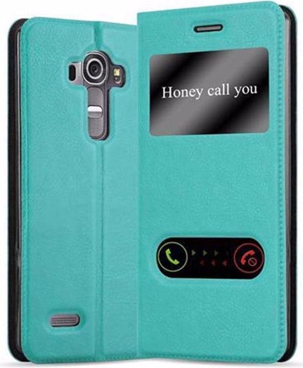Actual product image Cadorabo Book with View double window cover (Motorola Moto G4 Plus, Motorola Moto G4)