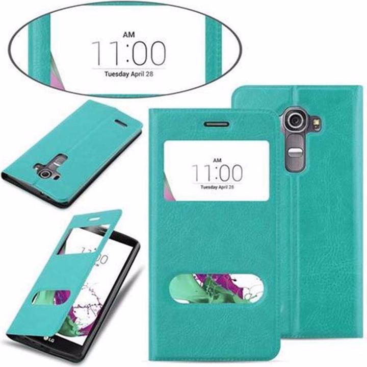 Actual product image Cadorabo Book with View double window cover (Motorola Moto G4 Plus, Motorola Moto G4)