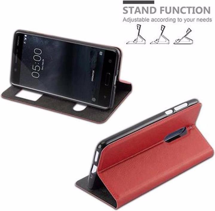 Actual product image Cadorabo Book with View double window cover (OnePlus 5)