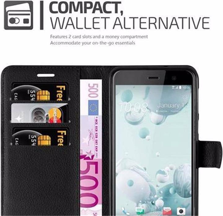 Produktbild Cadorabo Book mit Standfunktion Cover (HTC U Play)