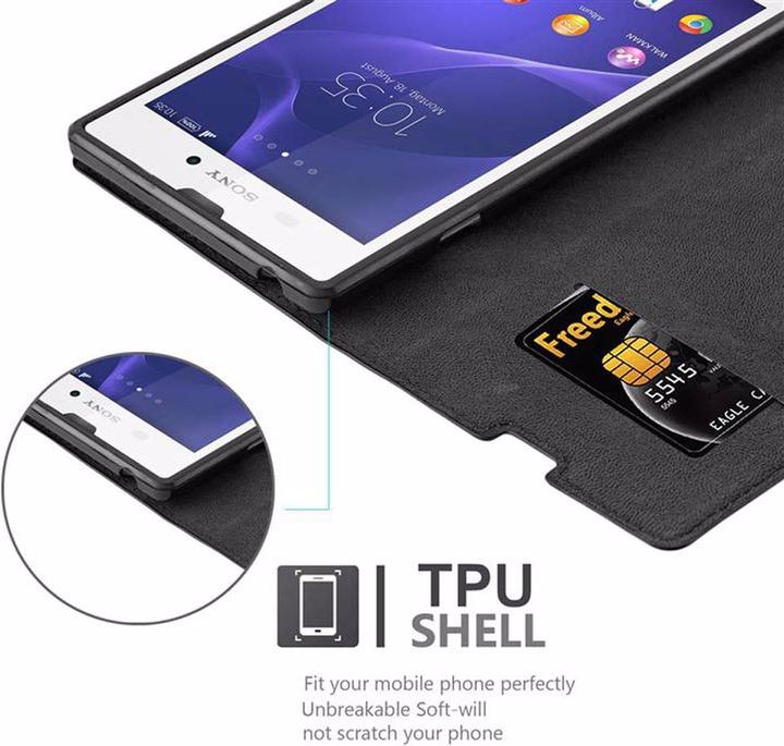 Produktbild Cadorabo Book Invisible Magnet Cover (Sony Xperia T3)