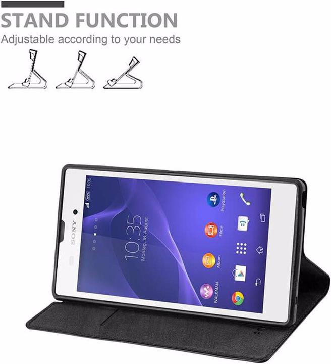 Produktbild Cadorabo Book Invisible Magnet Cover (Sony Xperia T3)