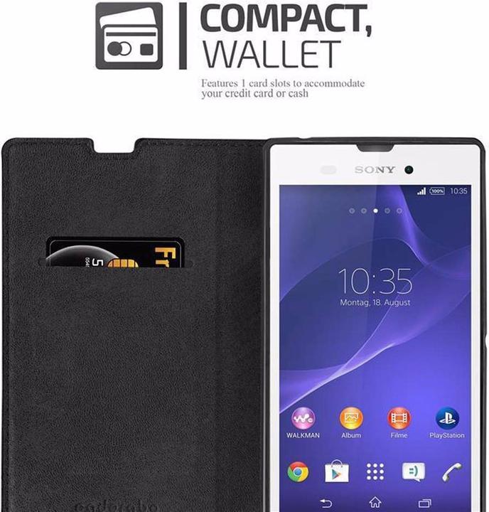 Produktbild Cadorabo Book Invisible Magnet Cover (Sony Xperia T3)