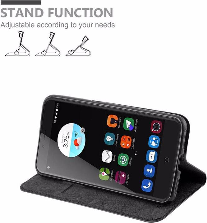 Actual product image Cadorabo Book Invisible Magnet Cover (ZTE Blade V7)