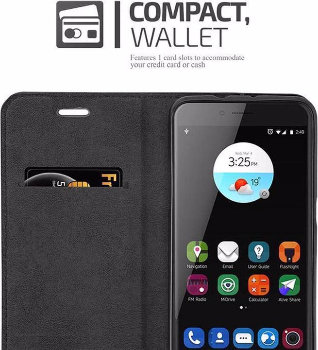 Actual product image Cadorabo Book Invisible Magnet Cover (ZTE Blade V7)