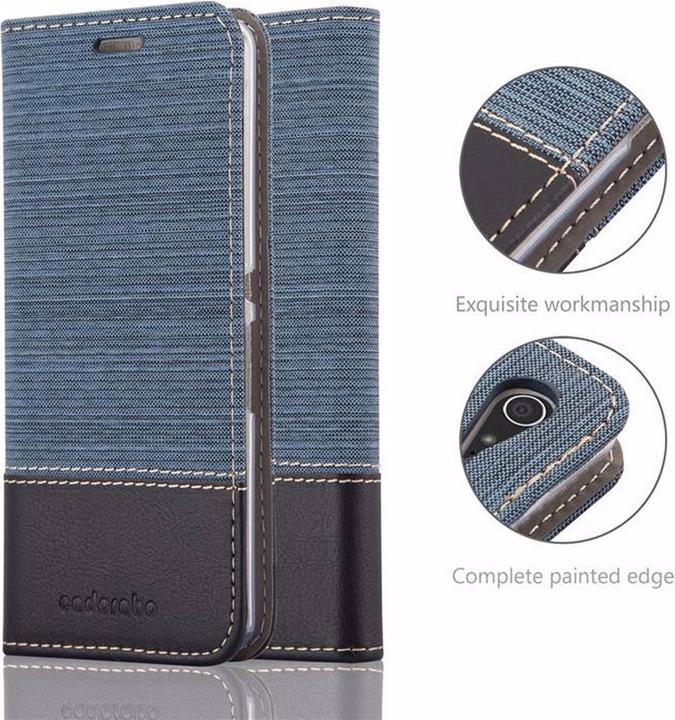 Produktbild Cadorabo Book Jeans Optik Cover (Sony Xperia E3)