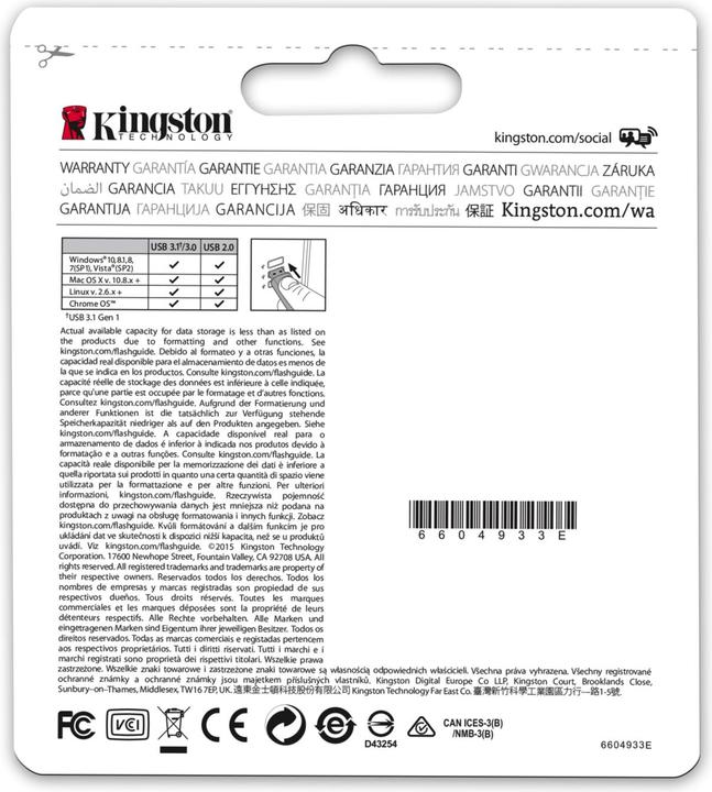 Actual product image Kingston DataTraveler 50 (128 GB, USB-A, USB 3.1)