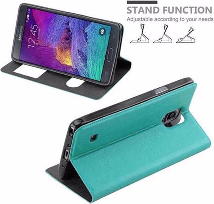 Actual product image Cadorabo Book with View double window cover (Samsung Galaxy Note 4)