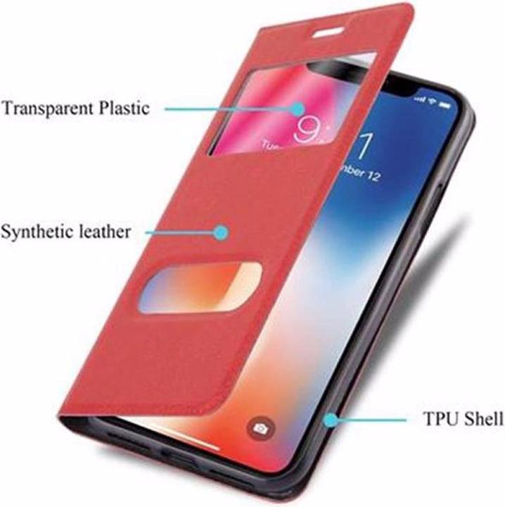Productafbeelding Cadorabo Boek met Uitzicht Dubbele Raambedekking (Apple iPhone X)