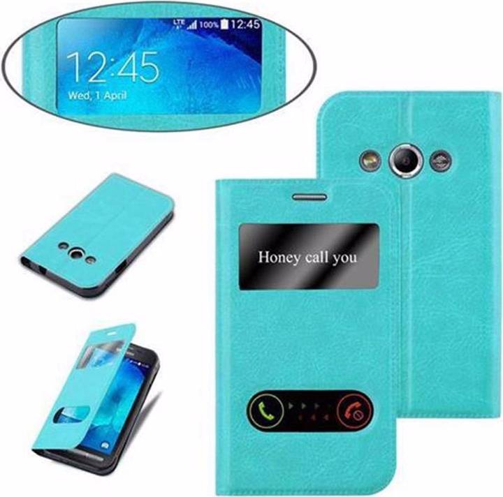 Actual product image Cadorabo Book with View double window cover (Samsung Galaxy Xcover 3)