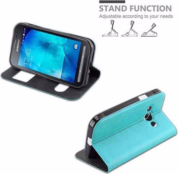 Actual product image Cadorabo Book with View double window cover (Samsung Galaxy Xcover 3)